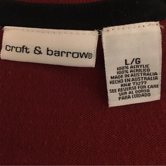 Croft & Barrow Vintage Long Sleeve Cardigan Sweater Size Large EUC - Picture 3 of 4